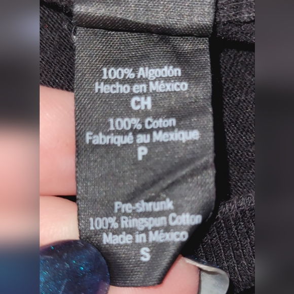 Black Tee Shirt, Size Small - Picture 4 of 4